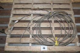 Quantity of wire tow rope.