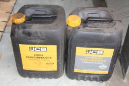 JCB Optimum Performance Hydraulic Fluid 46 20L (sealed) & JCB High Performance Hydraulic Fluid 32