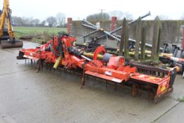 Maschio 6000 6M hydraulic folding power harrow. 2009. With wheel track eradicators and hydraulic