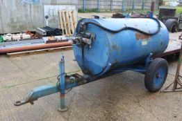 Brian Legg single axle fuel bowser. With 12v pump.