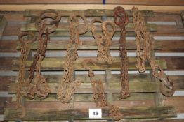 Various tow chains etc.
