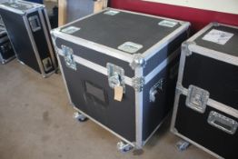Large wheeled flight case.