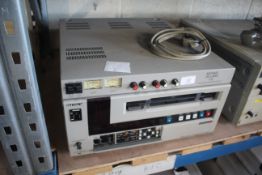 Sony UVW-1800P video cassette recorder.