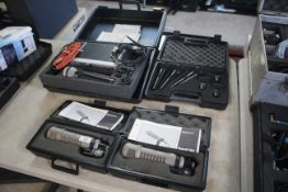 2x Electro-Voice RE27N/D XLR dynamic microphones (with 2x instruction guides) contained in 2x