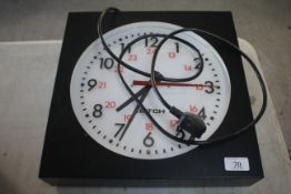 Leitch 2798 230V wall mounting clock.