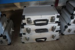 3x graduated carry cases.