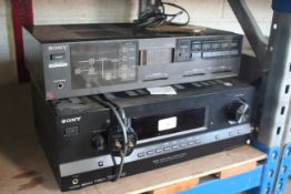 Sony STR-DH520 digital audio / video controller centre, Sony TA-AX310 amplifier.