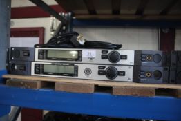 AKG DSR700 digital stationary receiver and a AKG DSR700 V2 digital stationary receiver.