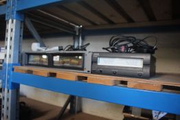 Dorrough Electronics 40-A loudness monitor, Yamaha A100 power amplifier.