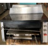 A commercial catering wall mounted gas grill, model R72,
