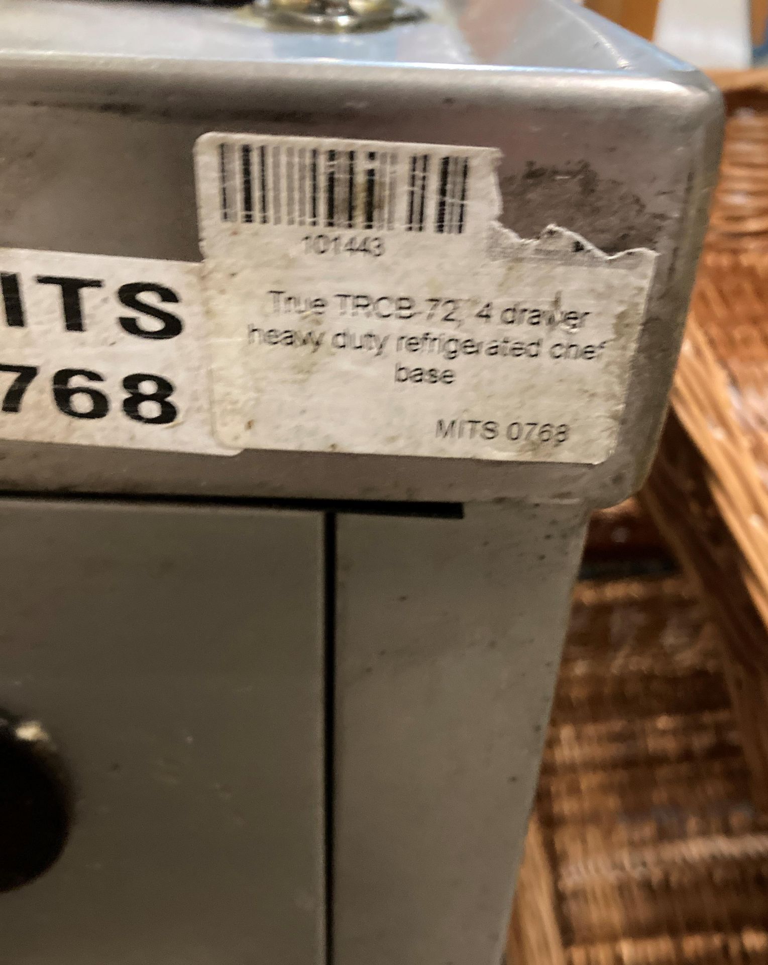 A commercial catering True TRCB72 four drawer refrigerated chef base, 240v, - Image 2 of 3