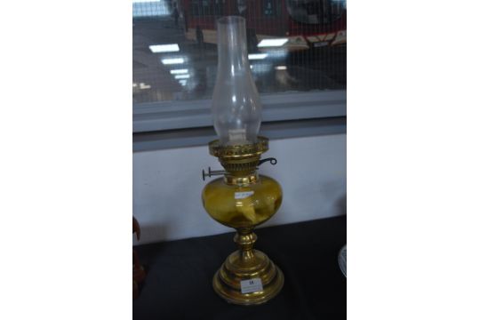 Brass Oil Lamp - Image 1 of 2