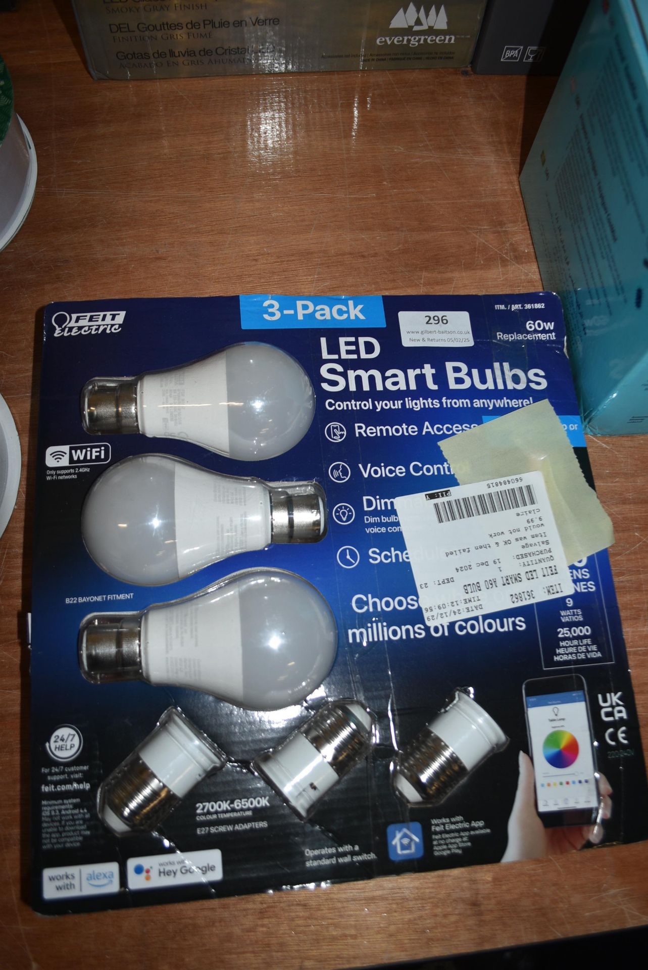 *Feit LED Smart Bulb 3pk