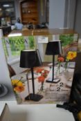*Mikasa Twin LED Lamp Set