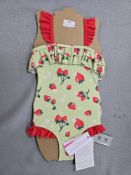 Seafolly Strawberry & Green One Piece Swimsuit Size: 3T