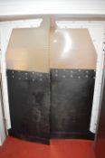 *Pair of Perspex and Rubber Swing Doors 31”x75.5”
