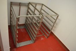 *Two Stainless Steel Tray Racks 34”x20”