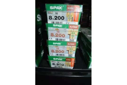 *4x Spax Hi Force T40 8x200 Screws 16pk - Image 1 of 2