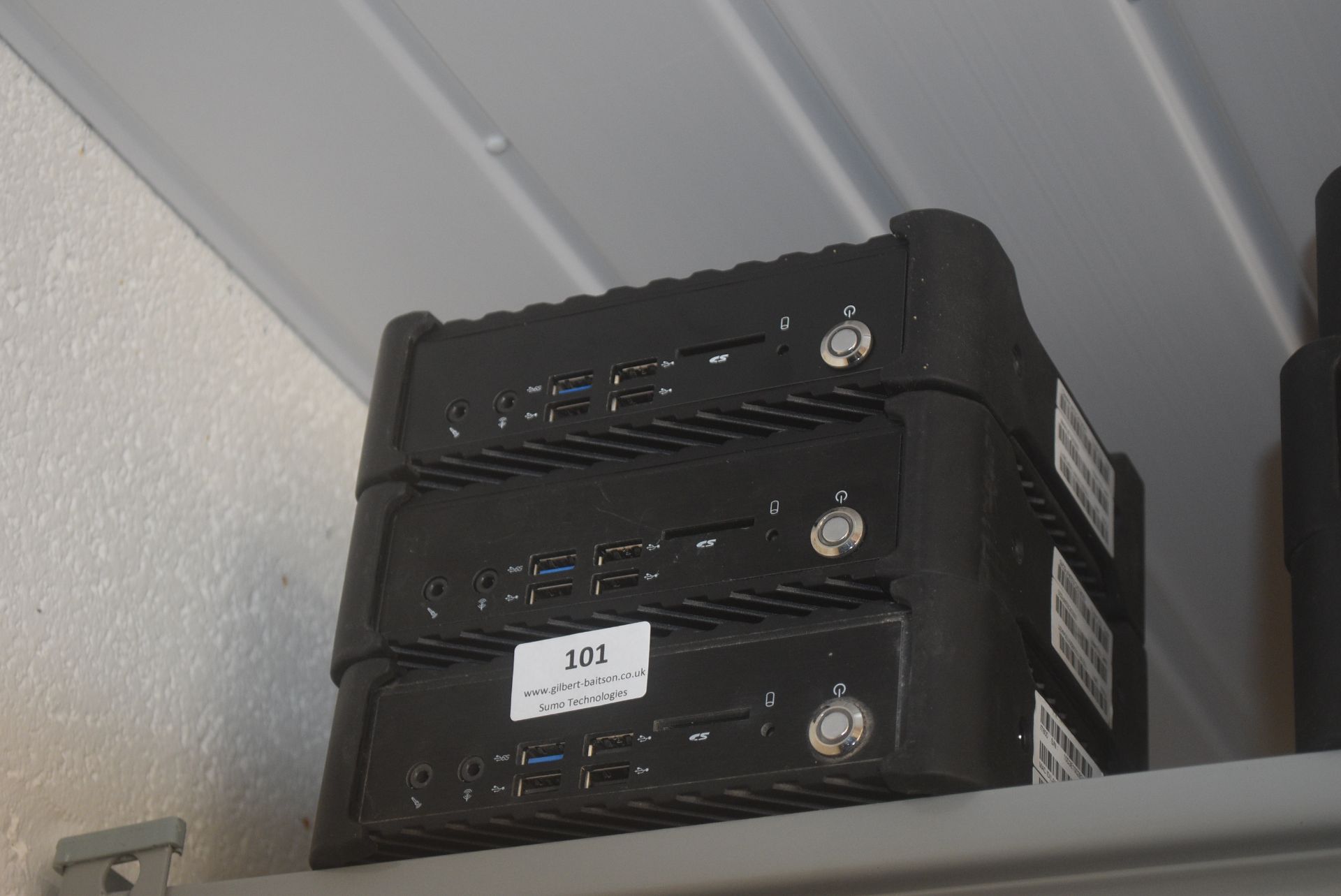 *Three mini PC desktop, computers with Windows 10 operating systems