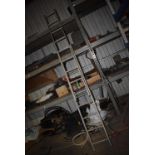 *Nine Tread Two Section Ladder