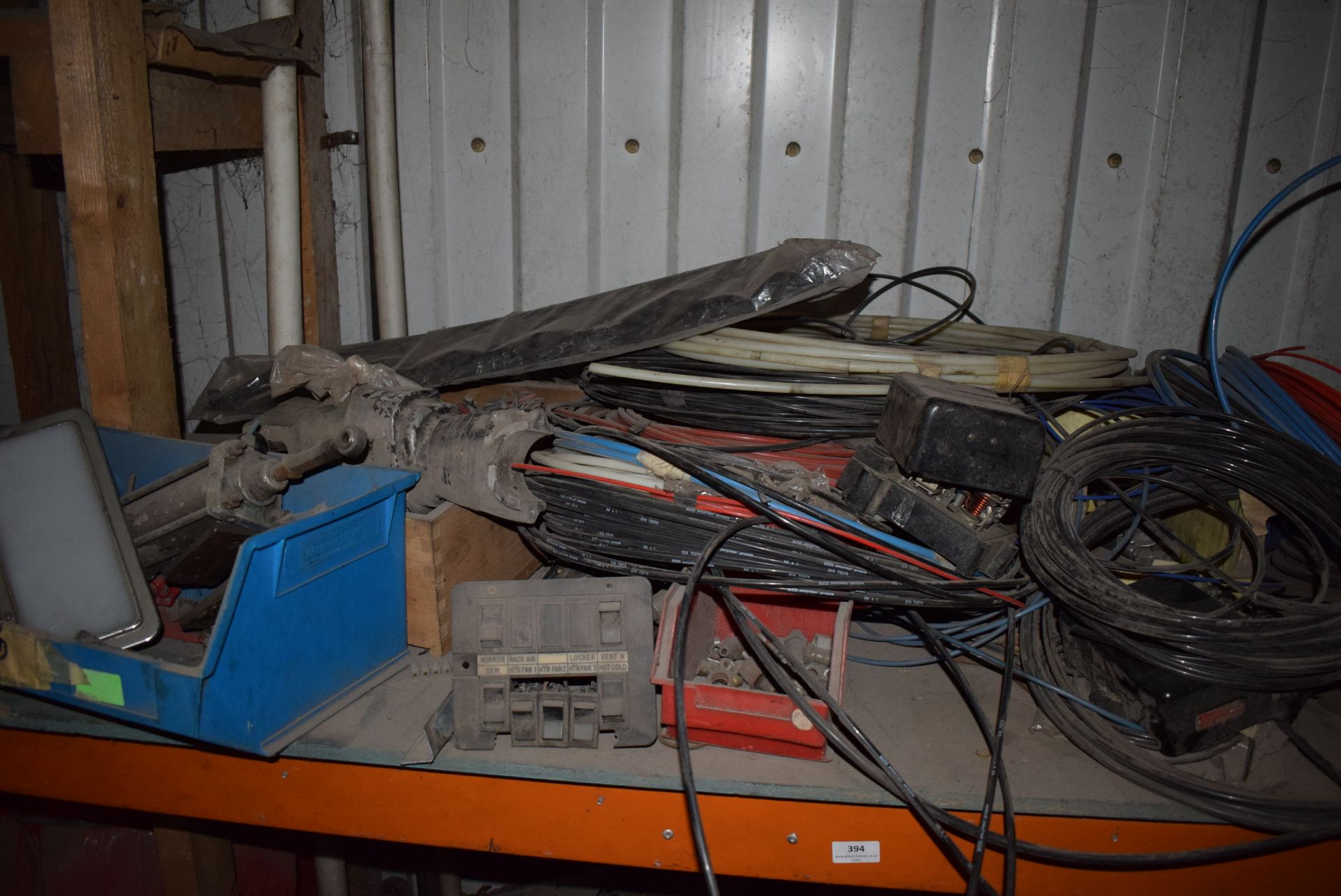 *Contents of Shelf to Include Hydraulic Ram, Chain, Assorted Piping, etc. - Image 2 of 2
