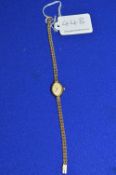 Vintage Churchill 9ct Gold Lady’s Wristwatch with 9ct Gold Strap ~9.3g gross
