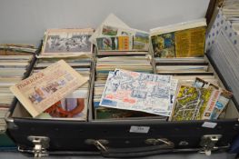 Collectors Reinforced Carry Case Containing Assorted Postcards