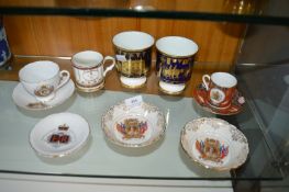Royal Commemorative Pottery by Coalport etc.