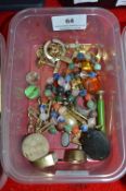 Vintage Costume Jewellery, and Gemstones Beads, etc.
