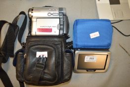 Sony Handicam, and a Road Angel Sat Nav