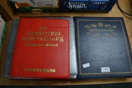 2x Royal Family First Day Cover Albums, and a Royal Stamp Album