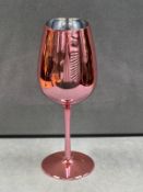 *Box of 48 Rose Gold Plastic Wine Glasses