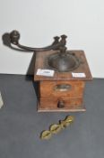 Vintage Coffee Grinder, and Sovereign Scales