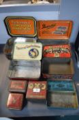 8x Vintage Tins
