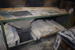 *Metal Framed Workbench 200x60cm x 100cm high Containing Various UPVC Components