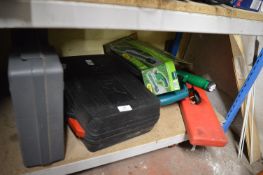 Assorted Tools Including Sanders, Handheld Hedge Trimmer, etc.