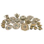 A Masons Ironstone Regency pattern part dinner, tea and coffee service, including two oval tureens