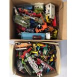 Vintage Toys, large quantity of play worn die cast vehicles to include Corgi, Dinky, Matchbox, TV,