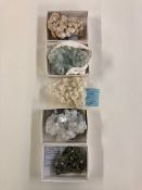 Rock, mineral and crystal specimens from India and Pakistan, Apophyllite-Gyrolite, Prehnite,