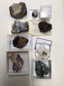 Geological Specimens from Europe, Crandallite, (Belgium), Diopsite (Italy), Hessonite (Italy),