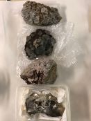 Geological specimens, good size display specimens of Calcite and Analcime + Calcite