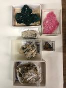Geological specimens from South America, Childrenite, Garnet, Hubnerite & Quartz, Botruidal,