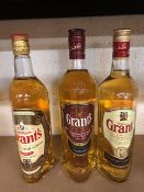 Grants Scotch Whiskey 3 x 70cl bottles