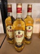 Grants Scotch Whiskey 3 x 70cl bottles