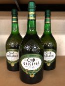 Croft Pale cream sherry 3 x 1 litre bottles