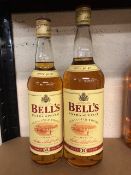 Bells Extra special Scotch Whiskey 70cl bottle and a 1 Litre bottle