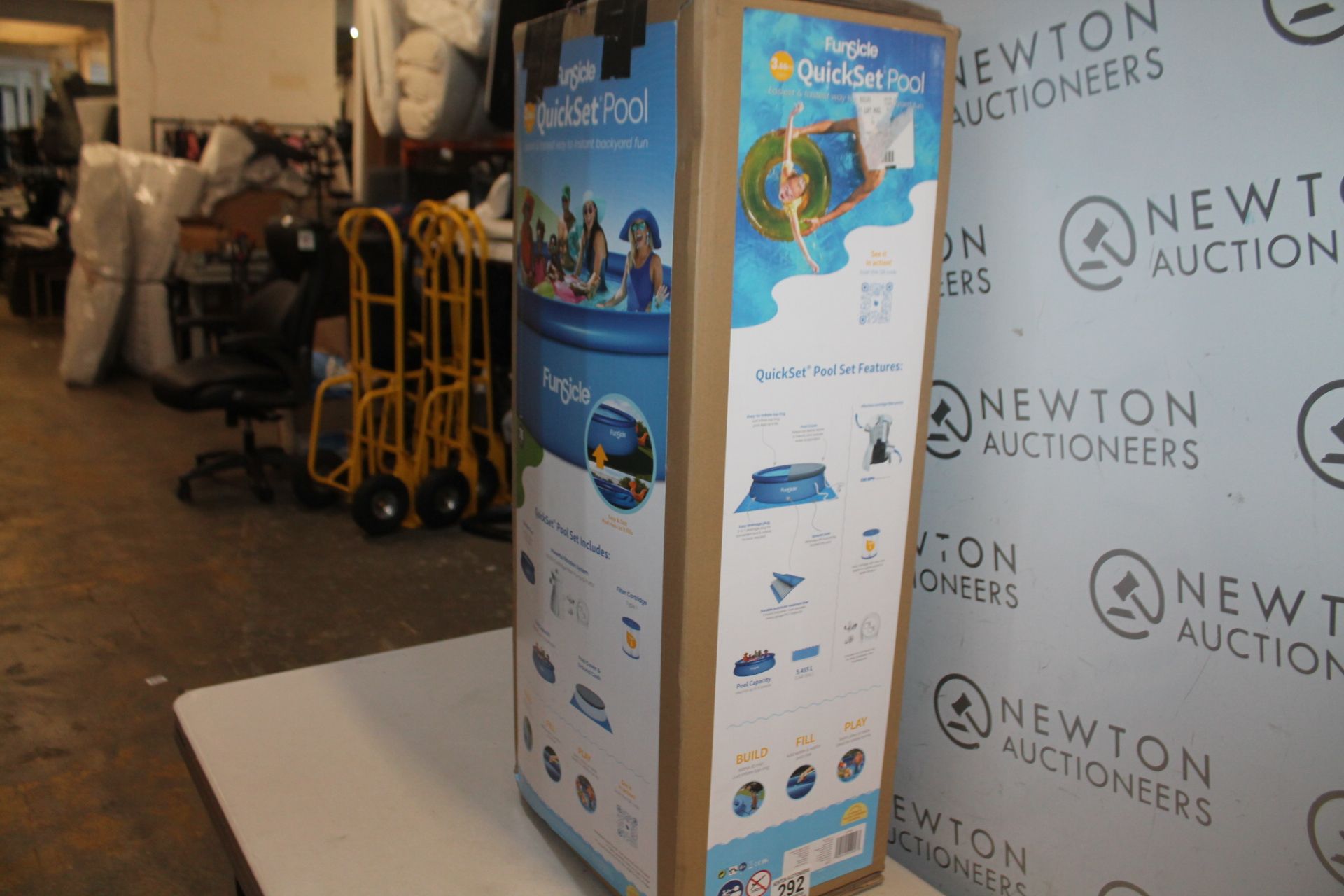 1 BOXED FUNSICLE 12FT (3.6M) QUICKSET POOL RRP Â£54.99