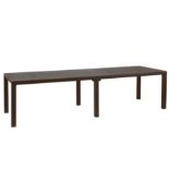 1 BOXED TOOMAX GOLIA LARGE TABLE WITH WOOD IMITATION FINISH RRP Â£199 (MISSING 1 LEG, BUT CAN BE SET