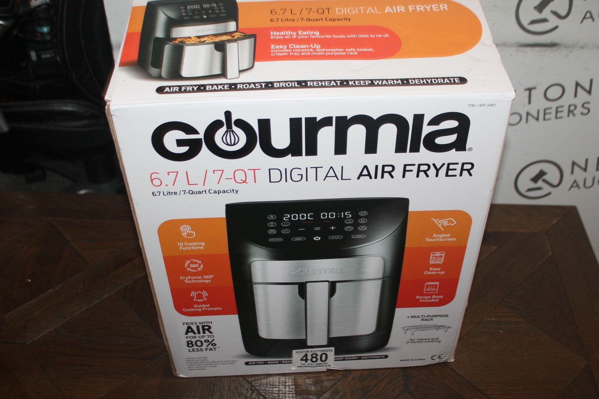 1 BOXED GOURMIA 6.7L DIGITAL AIR FRYER RRP Â£89.99