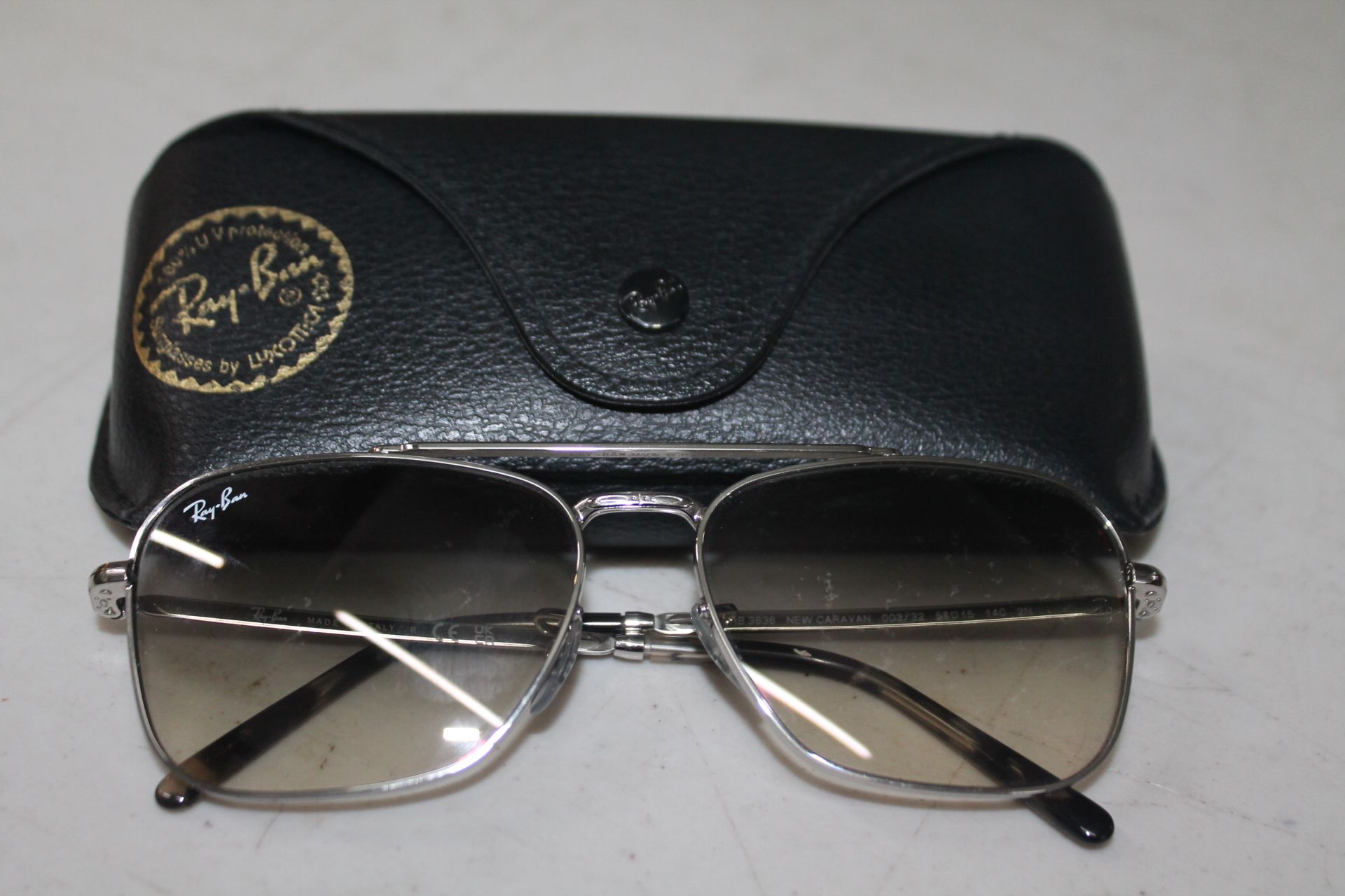 1 PAIR OF RAY BAN SUNGLASSESS MODEL RB3636 NEW CARAVAN WITH CASE RRP Â£199